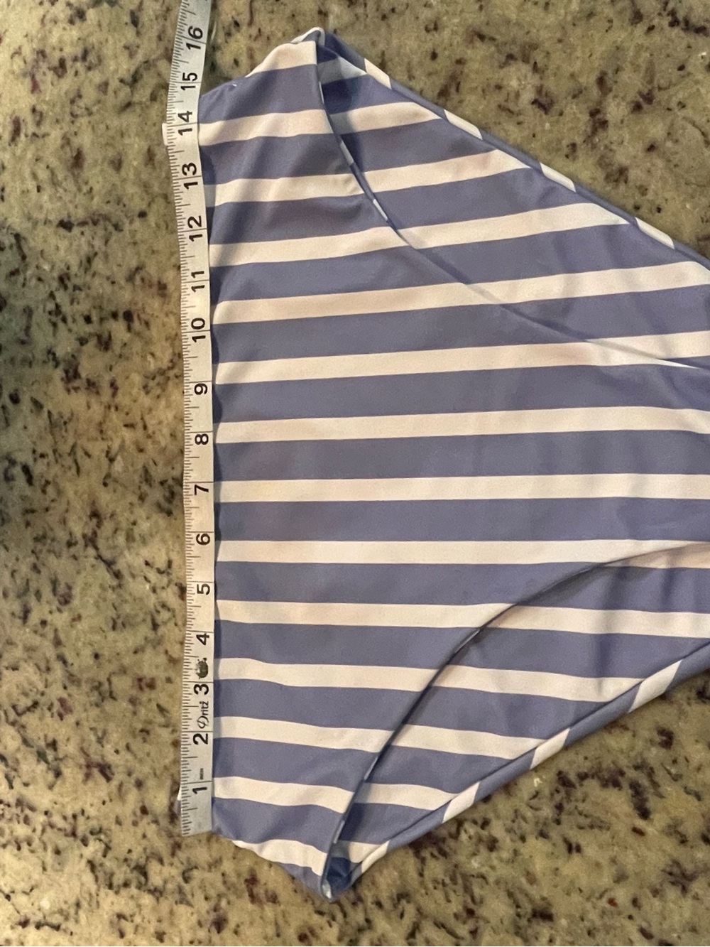 Women’s Striped high waist Bikini Set in Blue and White size 8 - Picture 3 of 4